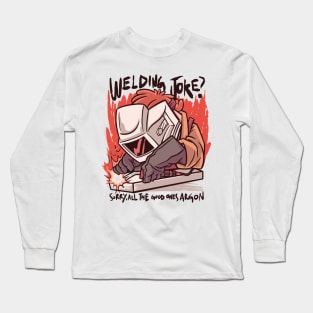 Welding Joke Vintage Funny Welder Quotes Long Sleeve T-Shirt